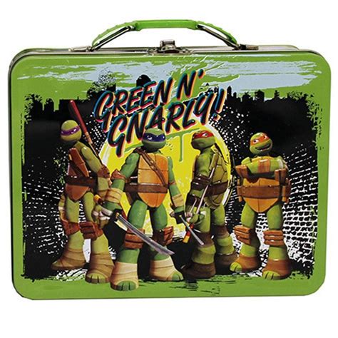 ninja turtle lunch box metal|tmnt lunch bag.